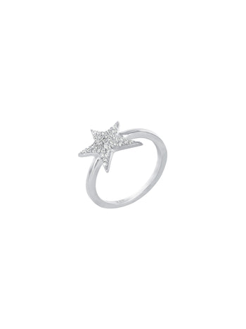 Zephyr Star Ring Sterling Silver