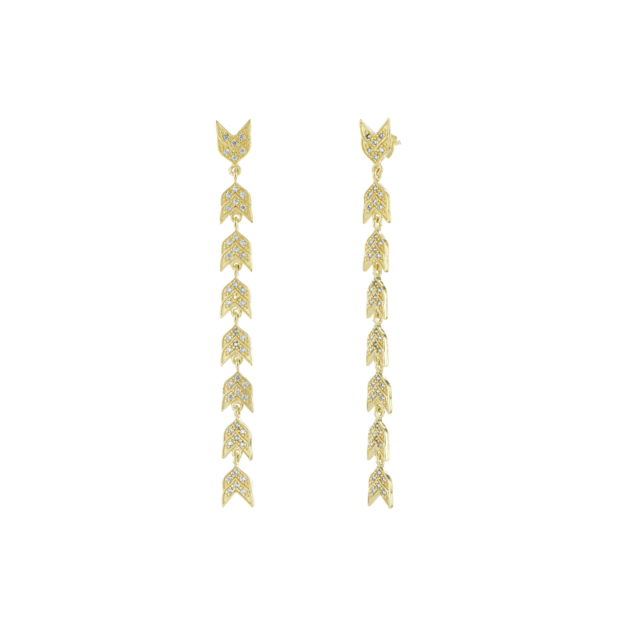Sacred Direction Earrings Gold Vermeil