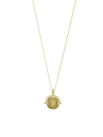 Sixpence Necklace Gold Vermeil