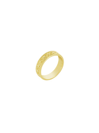 Star Band Ring Gold Vermeil