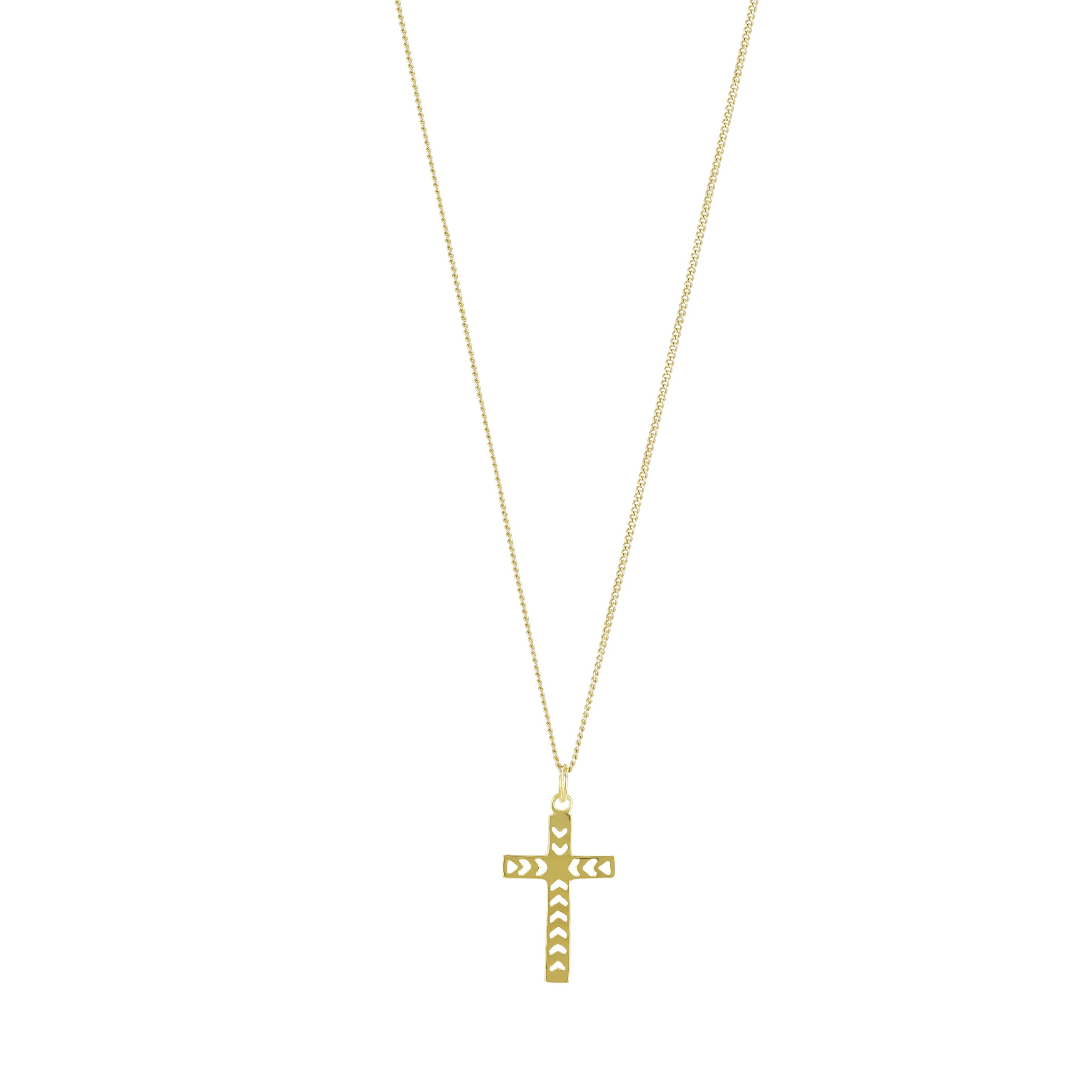 Cross Necklace Gold Vermeil