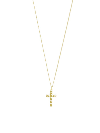 Cross Necklace Gold Vermeil