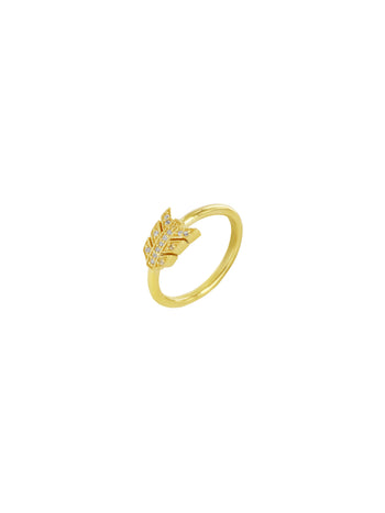 Sacred Arrow Part lI ring Gold Vermeil