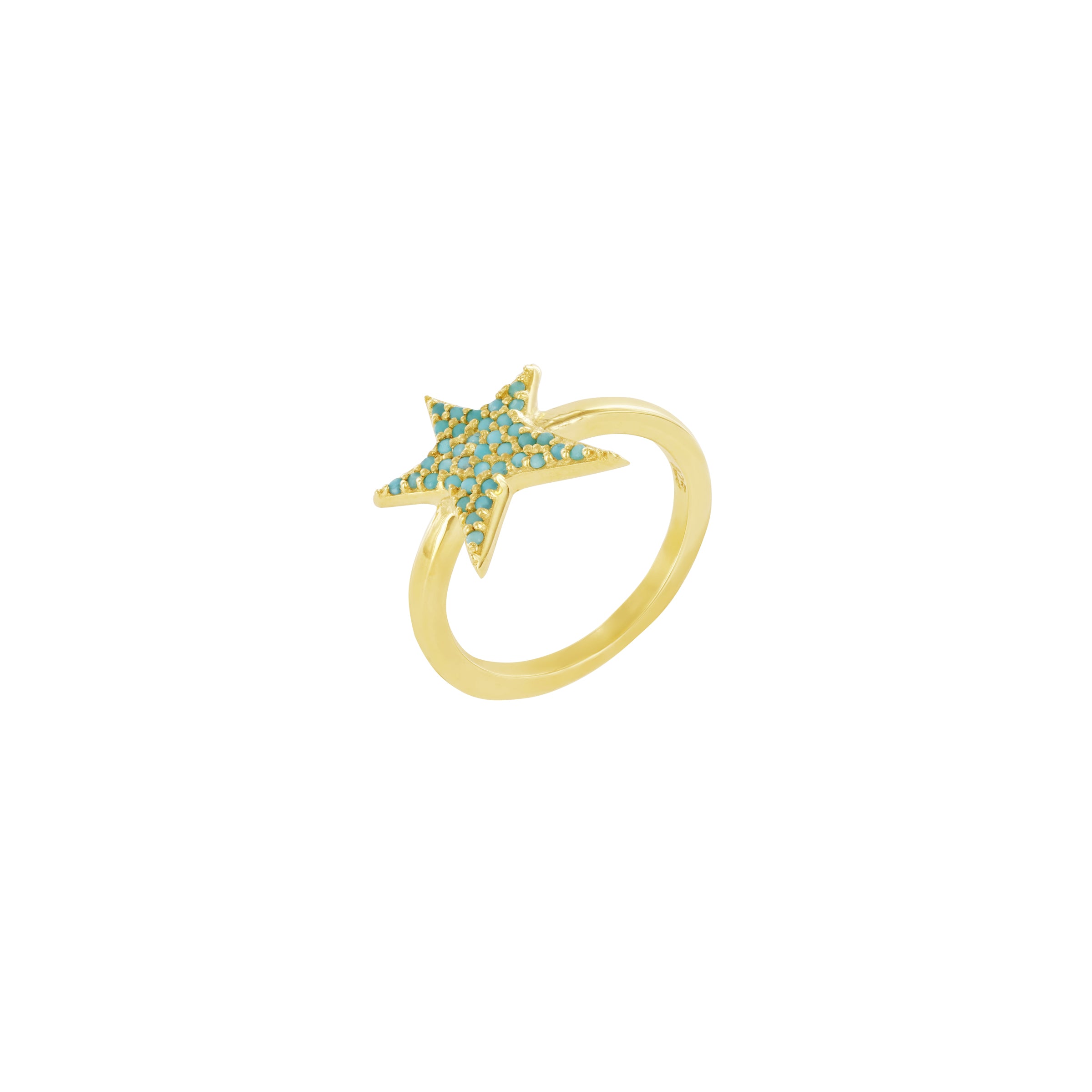 Sacred Star Ring Gold Vermeil