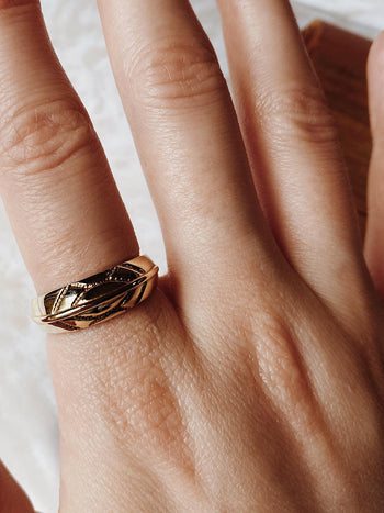 Vintage Aztec Dome Ring