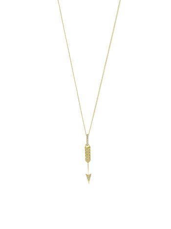 Zephyr Arrow Necklace Gold Vermeil