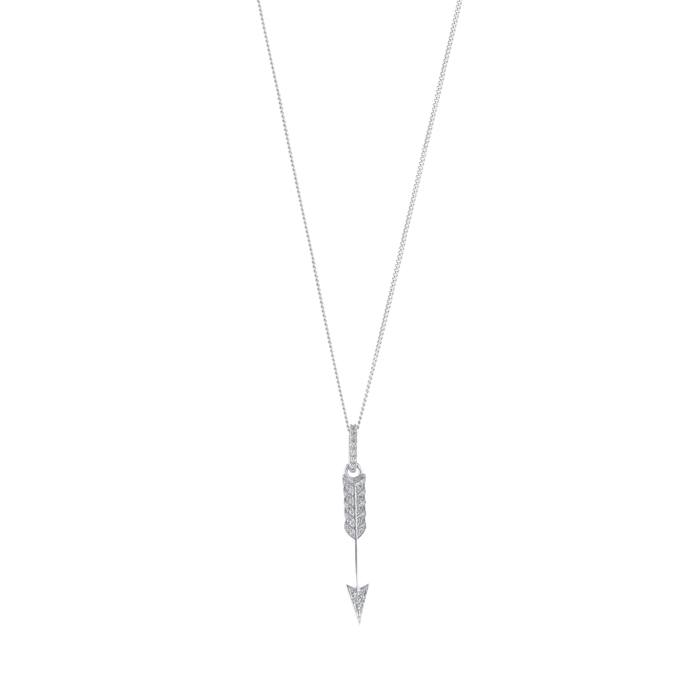 Zephyr Arrow Necklace Sterling Silver