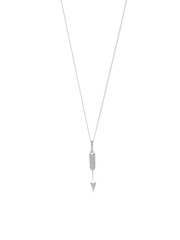 Zephyr Arrow Necklace Sterling Silver
