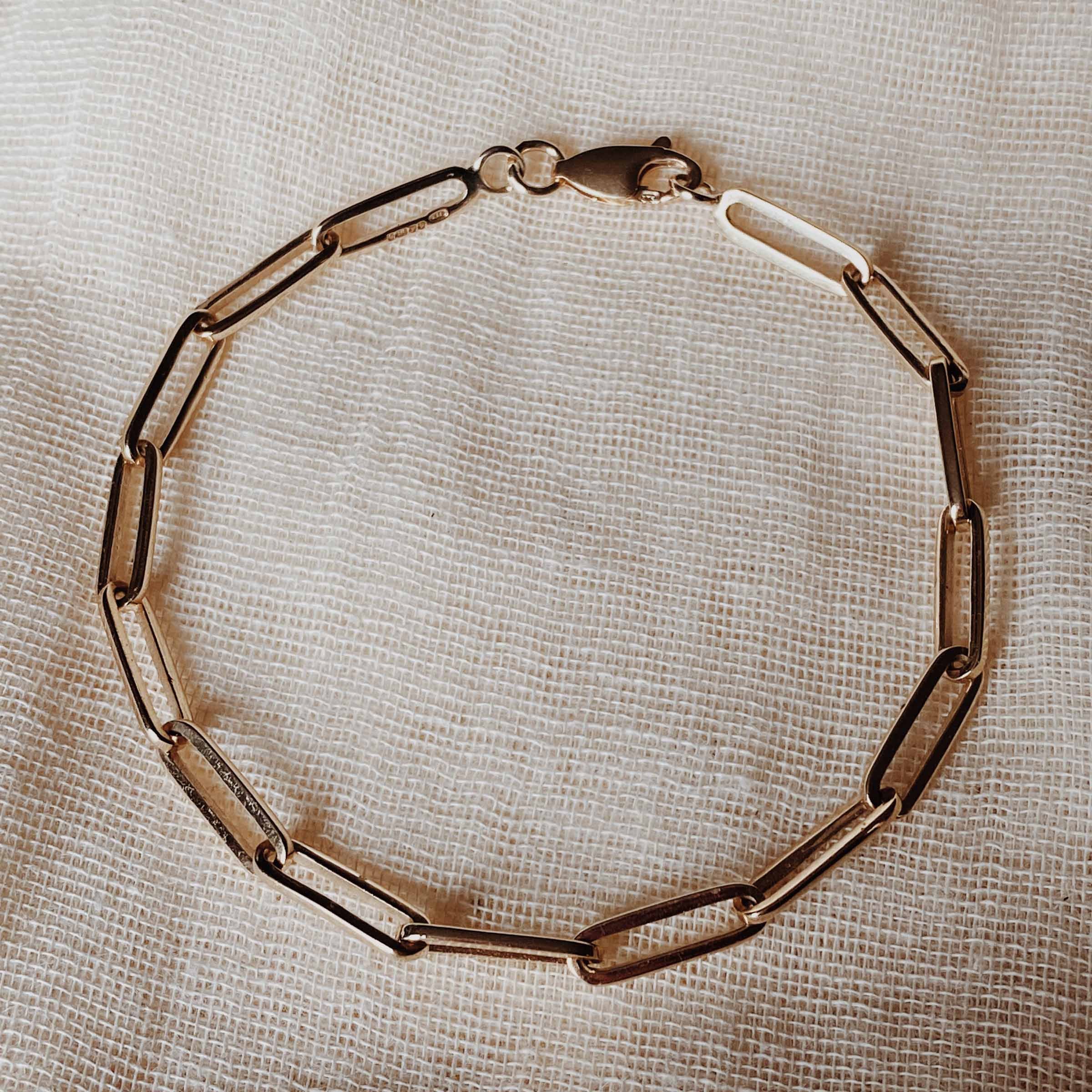 Vintage Paper Link Chain Bracelet