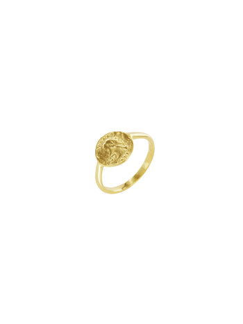 American Coin Ring Gold Vermeil