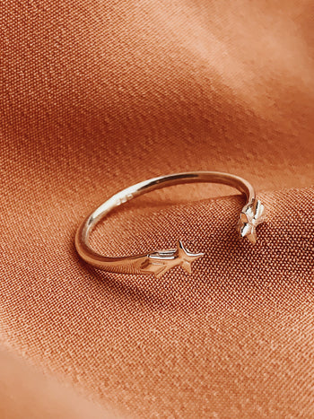 Shooting Star Ring Sterling Silver