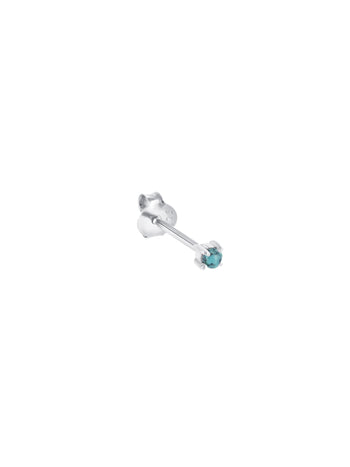 Turquoise Single Stud Sterling Silver