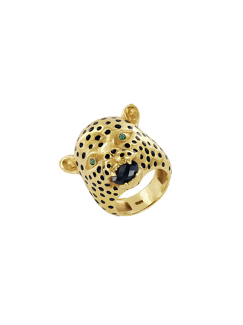 Leopard Ring Gold Vermeil