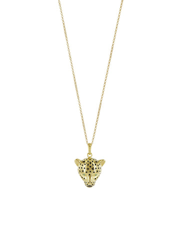 Leopard Necklace Gold Vermeil