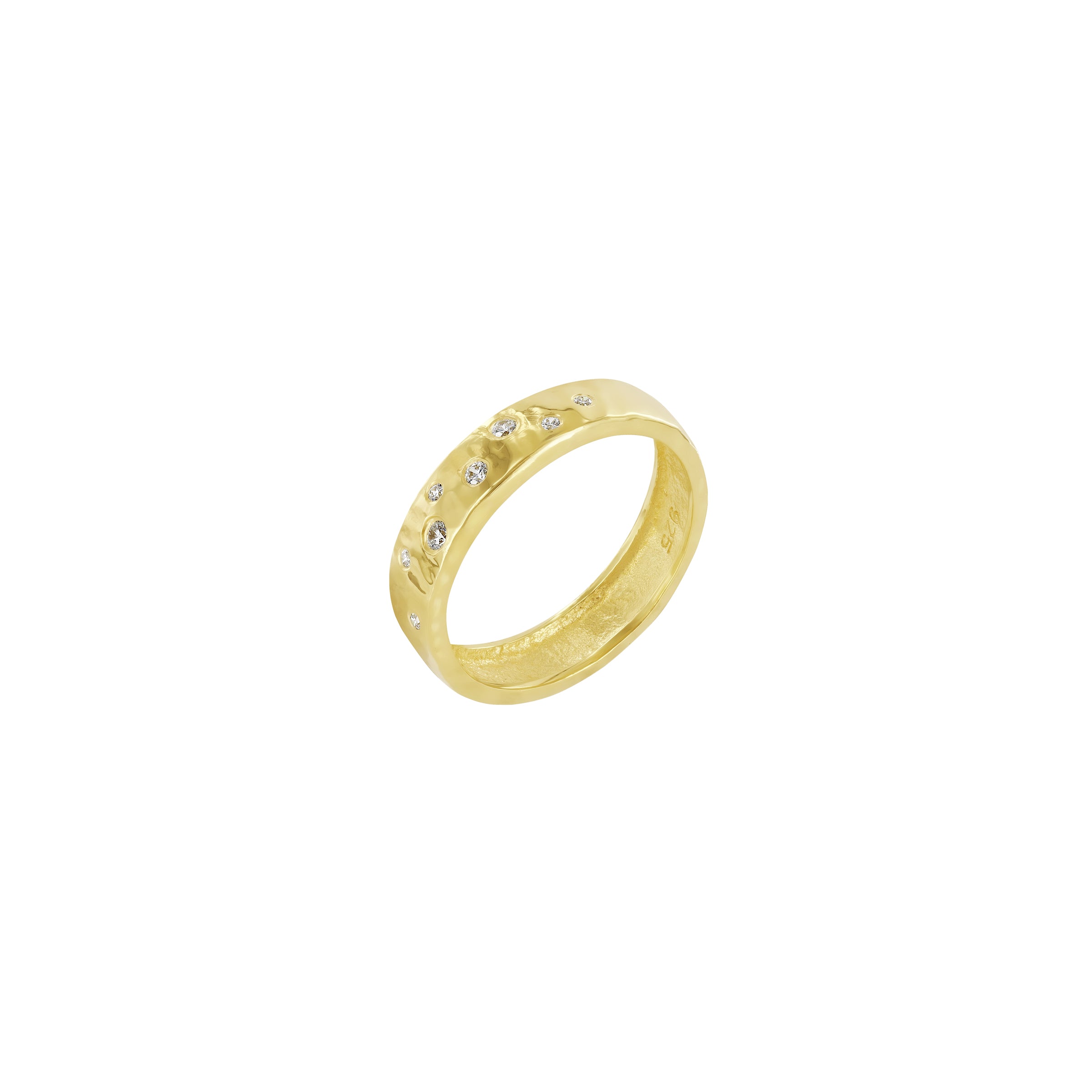 Zephyr Oracle Ring Gold Vermeil