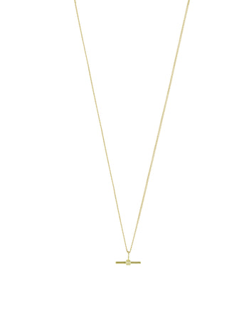 T-Bar Necklace Gold Vermeil