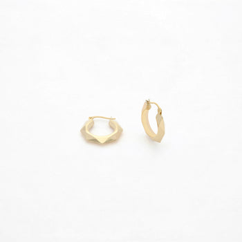 Vintage Small Hexagonal Hoops